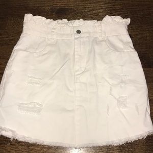 White skirt